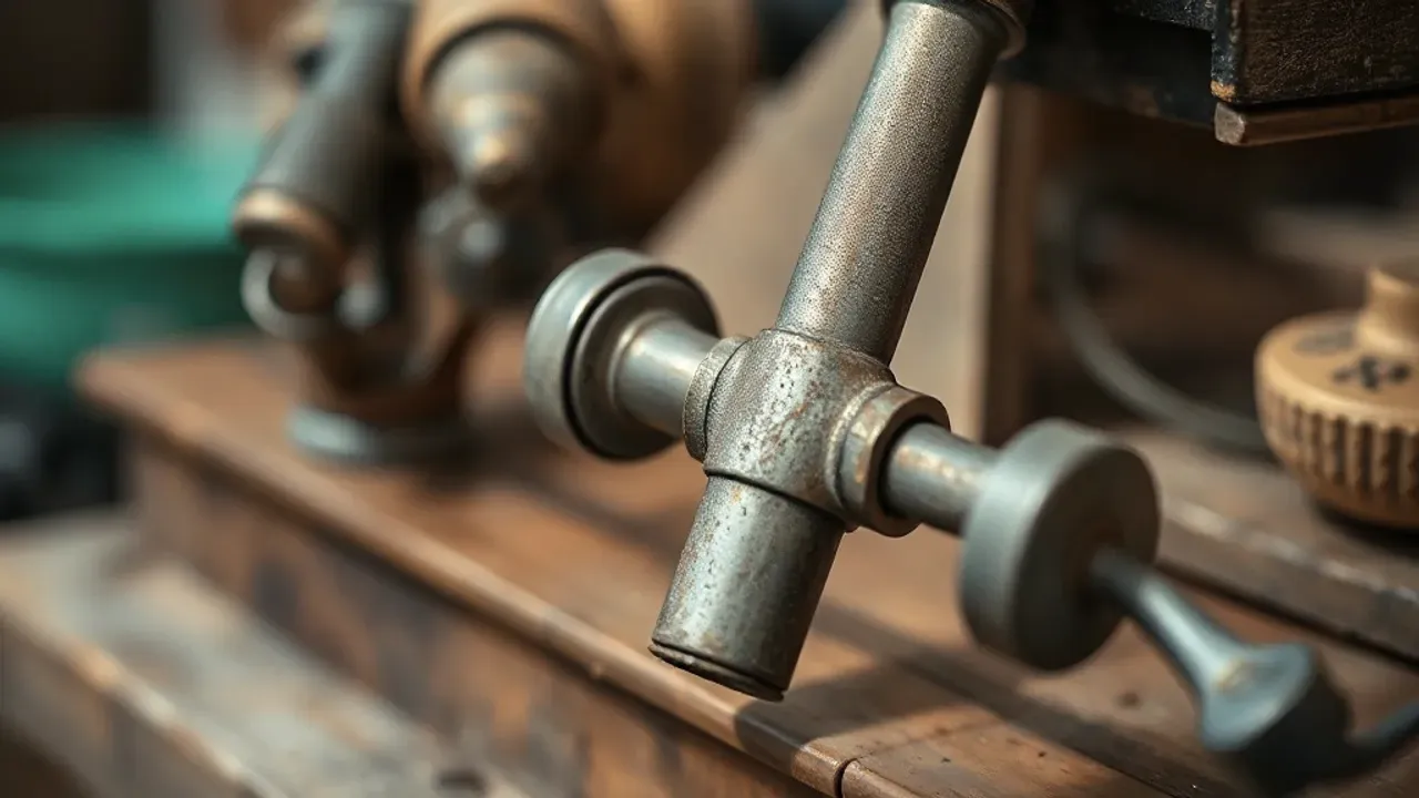 Equipment used for Tewkesbury period and flood-resilient property upkeep, photographed close up